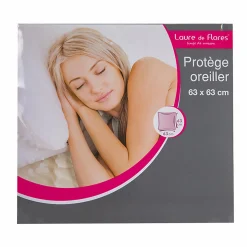 Linge De Chambre|LAURE DE FLORES Protège taie d'oreiller 63x63 cm