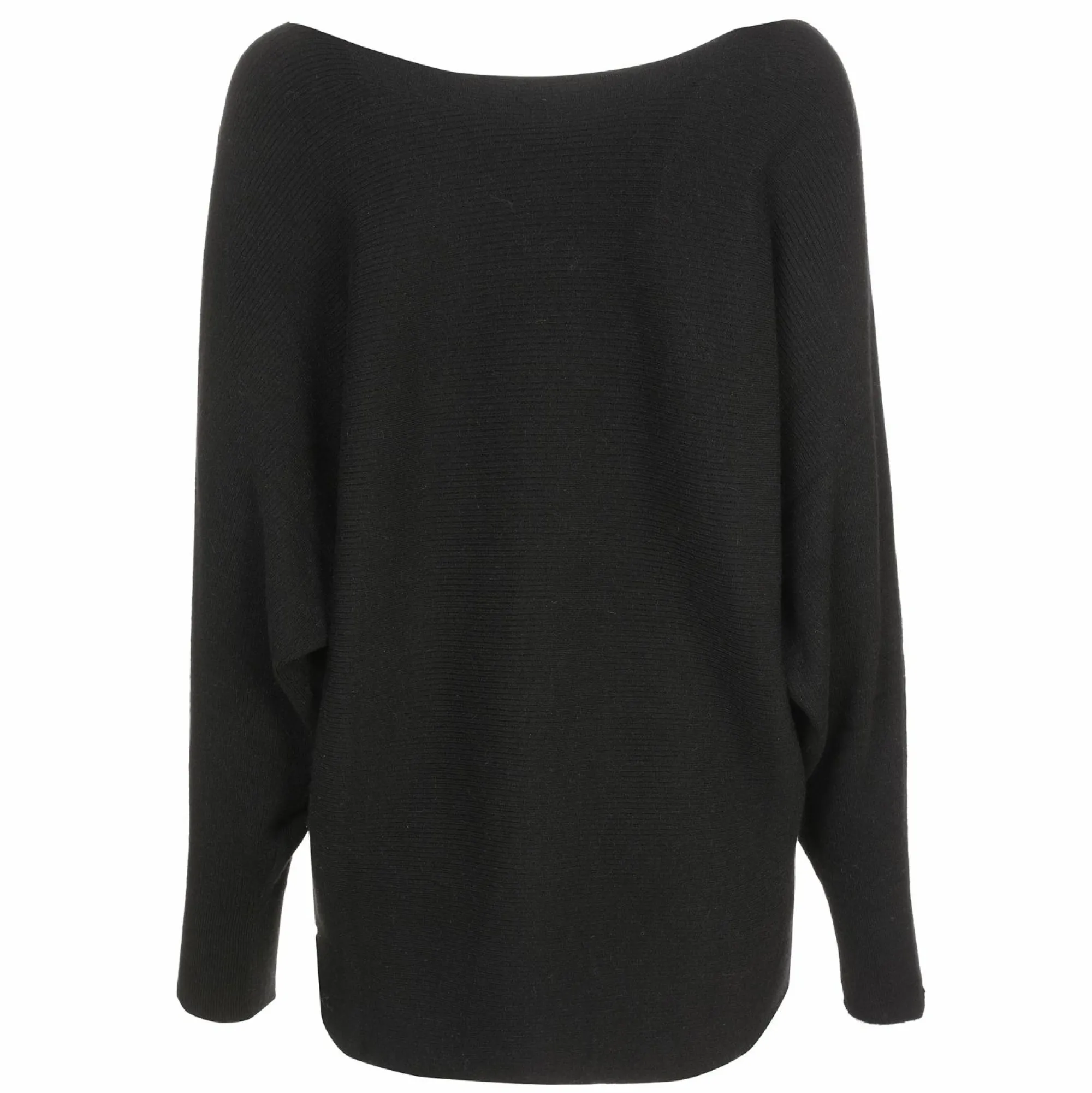 Hauts|LA CITY PULL RIB MANCHES CHAUVES-SOURIS DU S/M OU L/XL Noir