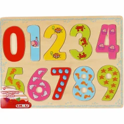 Jouet|De 0 À 24 Mois|Stokomani Puzzle en bois chiffres