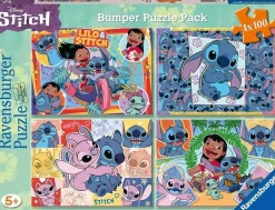 Jouet|Jeux De Société|LILO ET STITCH Puzzle 4x100 pièces Stitch