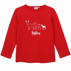 Sous-Vêtements Et Vêtements De Nuit|TABLE EN FETE / APOINT Pyjama de Noël Sister 4/12 ans Rouge