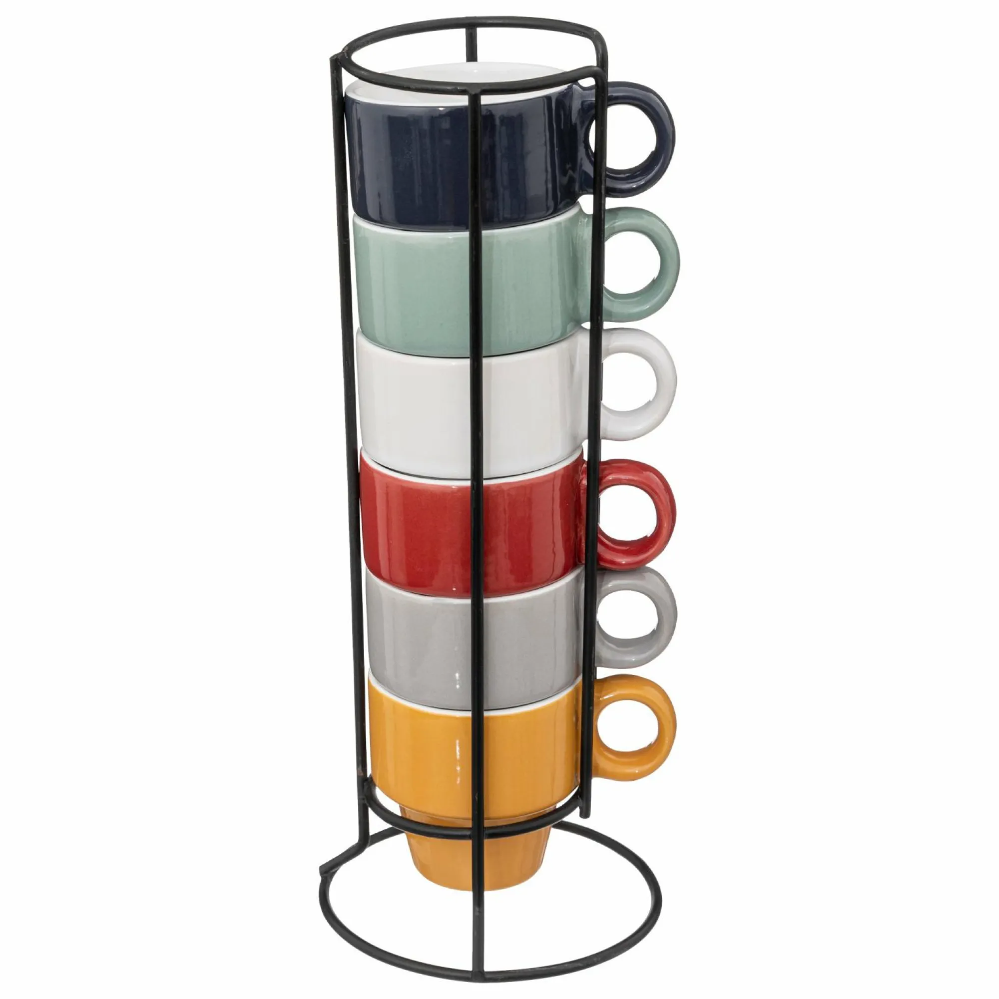 Vaisselle Et Service|SECRET DE GOURMET Rack 6 tasses colorama 5cl