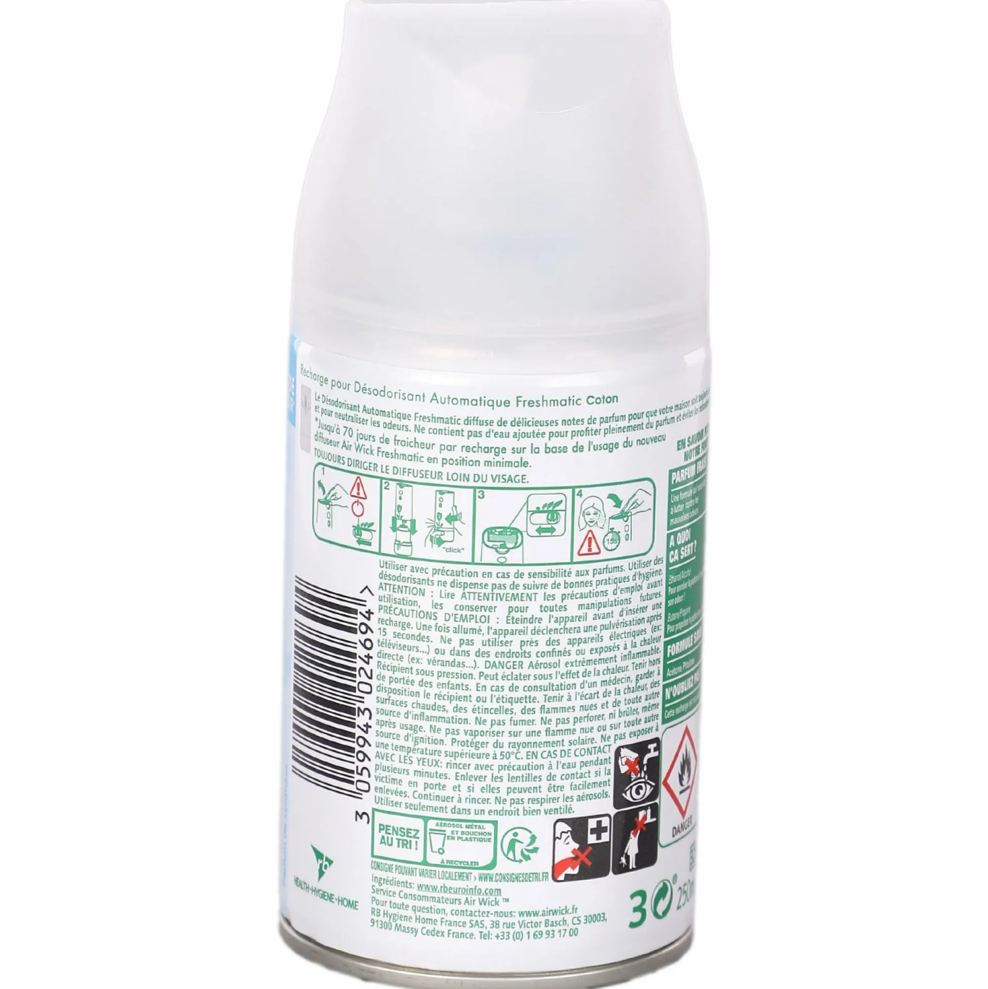 Produits Ménagers|AIRWICK Recharge désodorisant fresh coton
