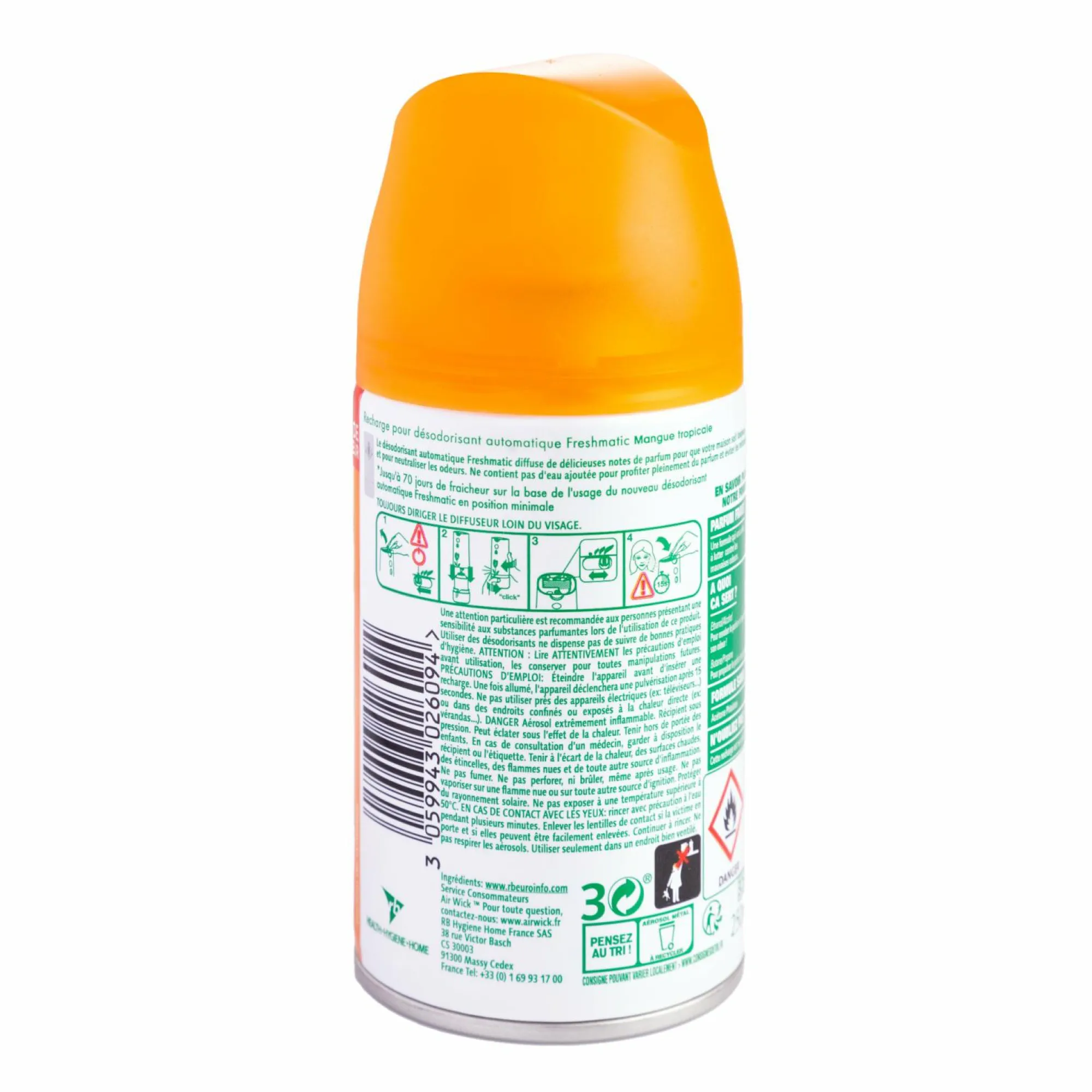 Produits Ménagers|AIRWICK Recharge freshmatic mangue tropicale
