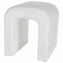 Mobilier|DECLIC HOME Repose pied-tabouret tissu bouclette