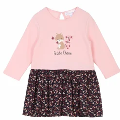 Vêtements|MES PETITS CAILLOUX Robe bi-matière 3/36 mois