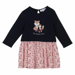 Vêtements|MES PETITS CAILLOUX Robe bi-matière 3/36 mois