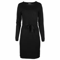 Combinaison Et Robes|ANNA KAREL Robe ceinturée toucher cachemire Noir
