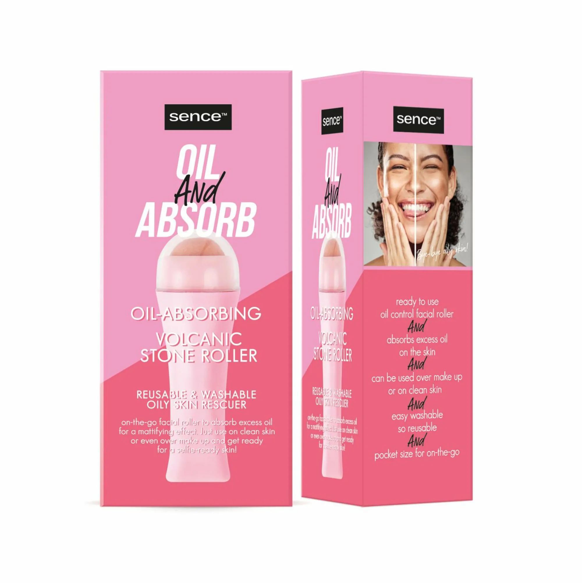 Accessoires Beauté|SENCE Rouleau absorbant sébum en pierre volcanique