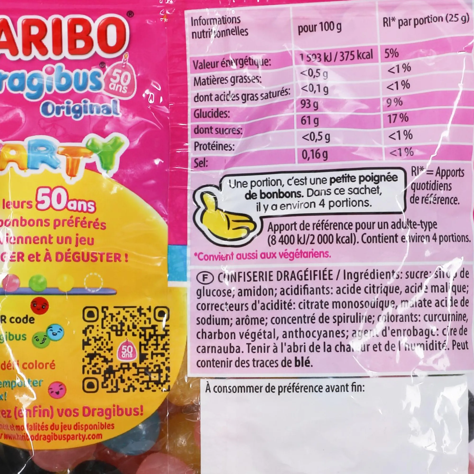 Épicerie Sucrée|HARIBO Sachet de bonbons Dragibus