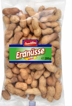 Épicerie Salée|SNACKLINE sachet de cacahuètes en coque grillées