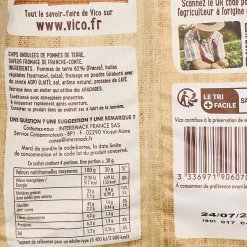 Épicerie Salée|VICO Sachet de chips fromage de Franche-Comté