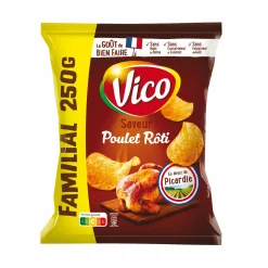 Épicerie Salée|VICO Sachet de chips saveur poulet rôti
