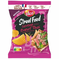 Épicerie Salée|VICO Sachet de chips street food saveur bœuf thei