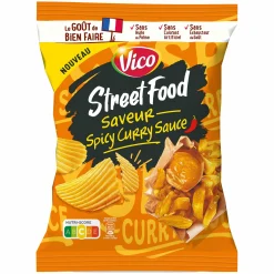 Épicerie Salée|VICO Sachet de Chips street food saveur curry sauce