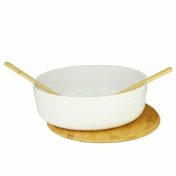 Vaisselle Et Service|COOK KEEN Saladier en bambou couvercle + couverts