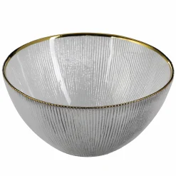 Vaisselle Et Service|COOK KEEN Saladier en verre à bord doré