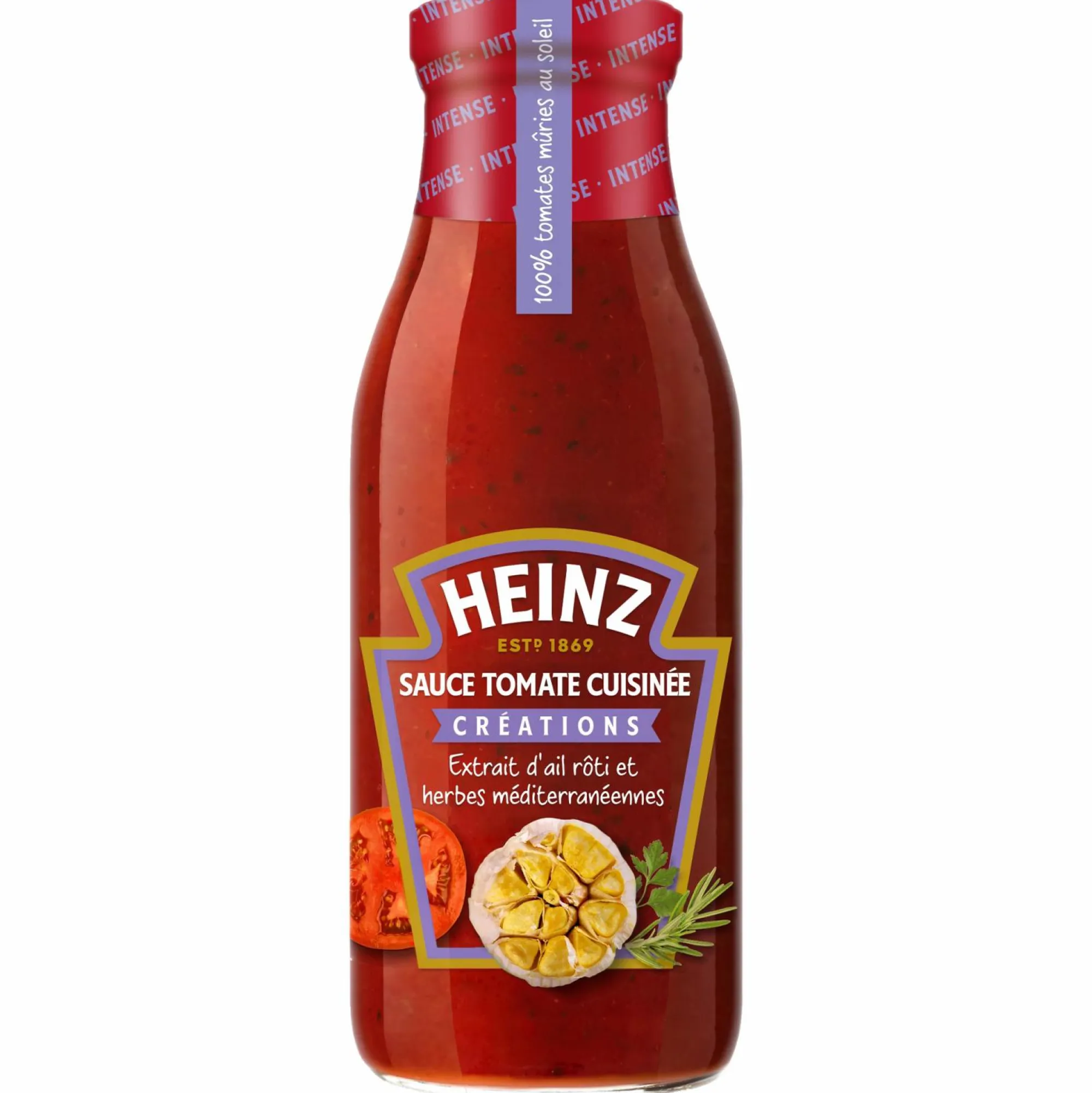 Épicerie Salée|HEINZ Sauce tomate cuisinée ail et herbes