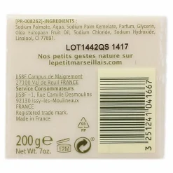 Hygiène|LE PETIT MARSEILLAIS Savon de Marseille extra pur 72% à l'huile d'olive