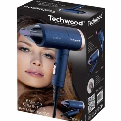 Petit Électroménager|Cheveux|TECHWOOD Sèche cheveux de voyage 1300W