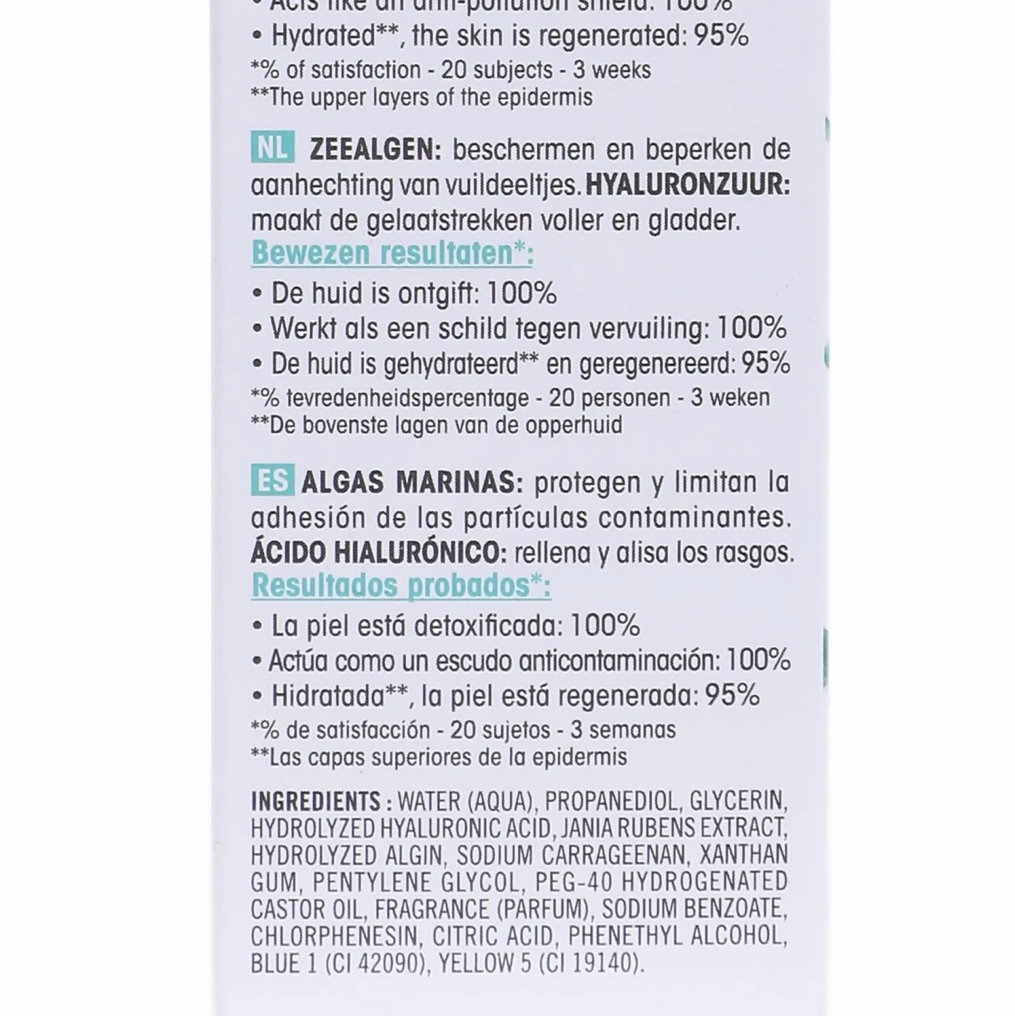 Visage|EVOLUDERM Serum detox algues marines et acide hyaluronique