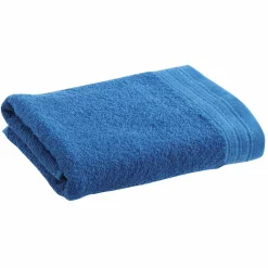 Linge De Bain|Salle De Bain Et Wc|INDIG EAU Serviette de toilette bleue marine