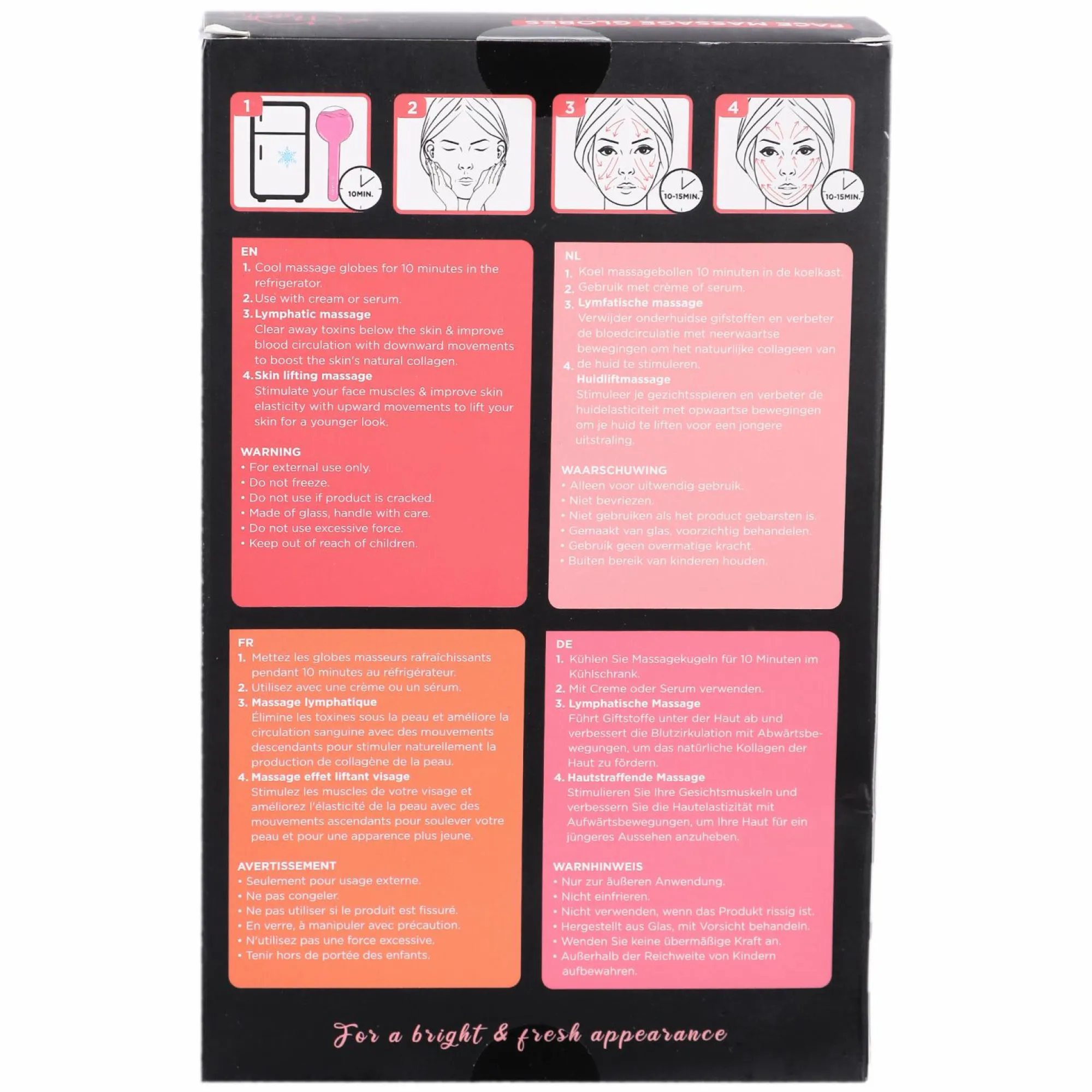 Santé Et Bien-Être|Accessoires Beauté|Stokomani Set de 2 globes massage visage