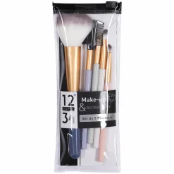 Maquillage Et Ongles|EXPR 1234 SET DE 5 PINCEAUX MAQUILLAGE MULTI USAGES