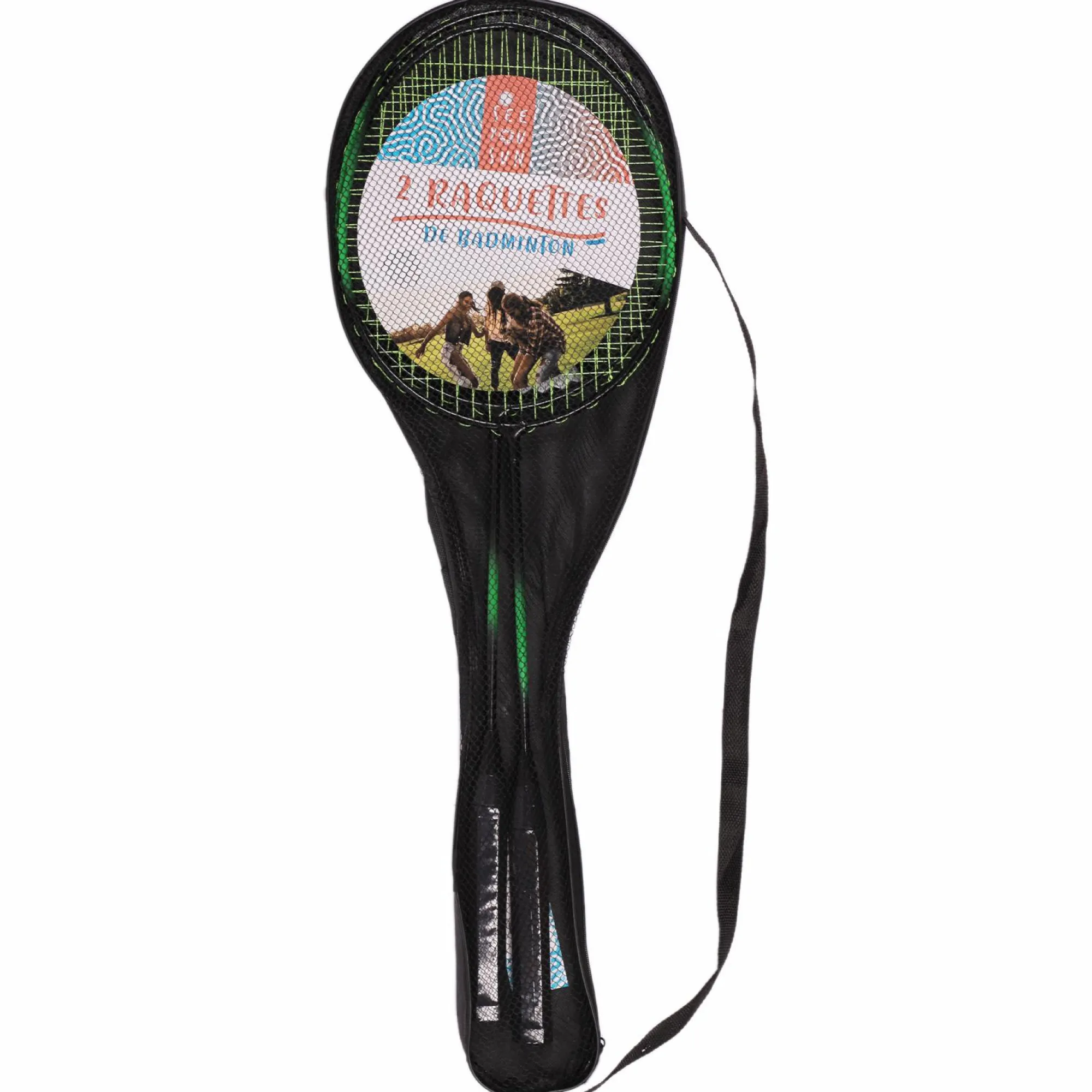 Piscine, Plage Et Jeux|SEE YOU SUN Set de 2 raquettes de badminton + 2 volants