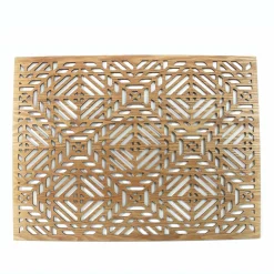 Linge De Cuisine|DECLIC HOME Set de table rectangle en bois