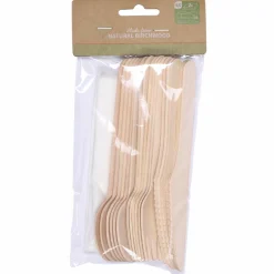 Vaisselle Jetable|Pique-Nique Et Camping|Stokomani Sets couverts en bois