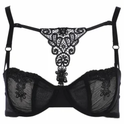 Lingerie Et Vêtements De Nuit|LA CITY SG CORBEILLE GUIPURE Noir