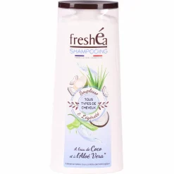 Cheveux|FRESHEA Shampoing hydratation aloé vera et eau de coco