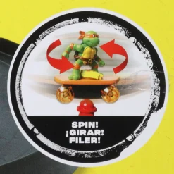 Jouet|De 2 À 4 Ans|TORTUES NINJA Skate park + 2 figurines