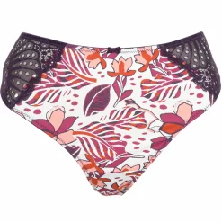 Lingerie Et Vêtements De Nuit|SEDUCCIA Slip en dentelle fleuri Blanc