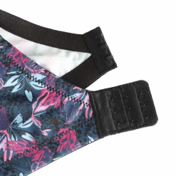 Lingerie Et Vêtements De Nuit|SEDUCCIA Soutien gorge fleuri et noir grand maintien Bleu