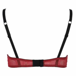 Lingerie Et Vêtements De Nuit|LA CITY SOUTIEN GORGE LUREX NOIR Rouge
