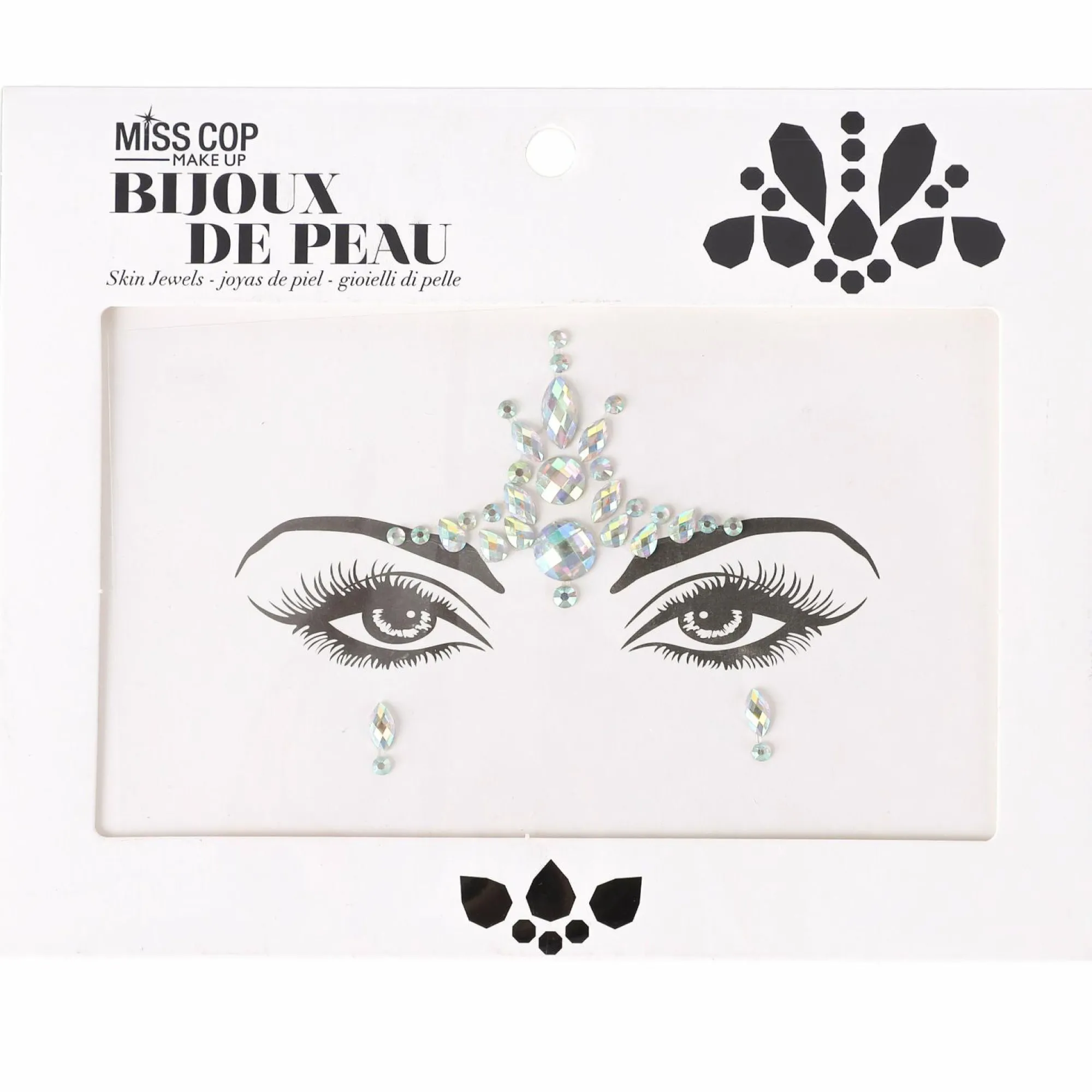 Maquillage Et Ongles|MISS COP Strass visage autocollant
