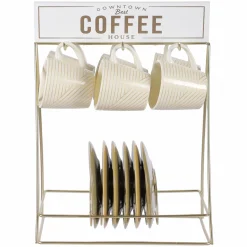 Vaisselle Et Service|DECLIC HOME Support 6 tasses et 6 sous tasses