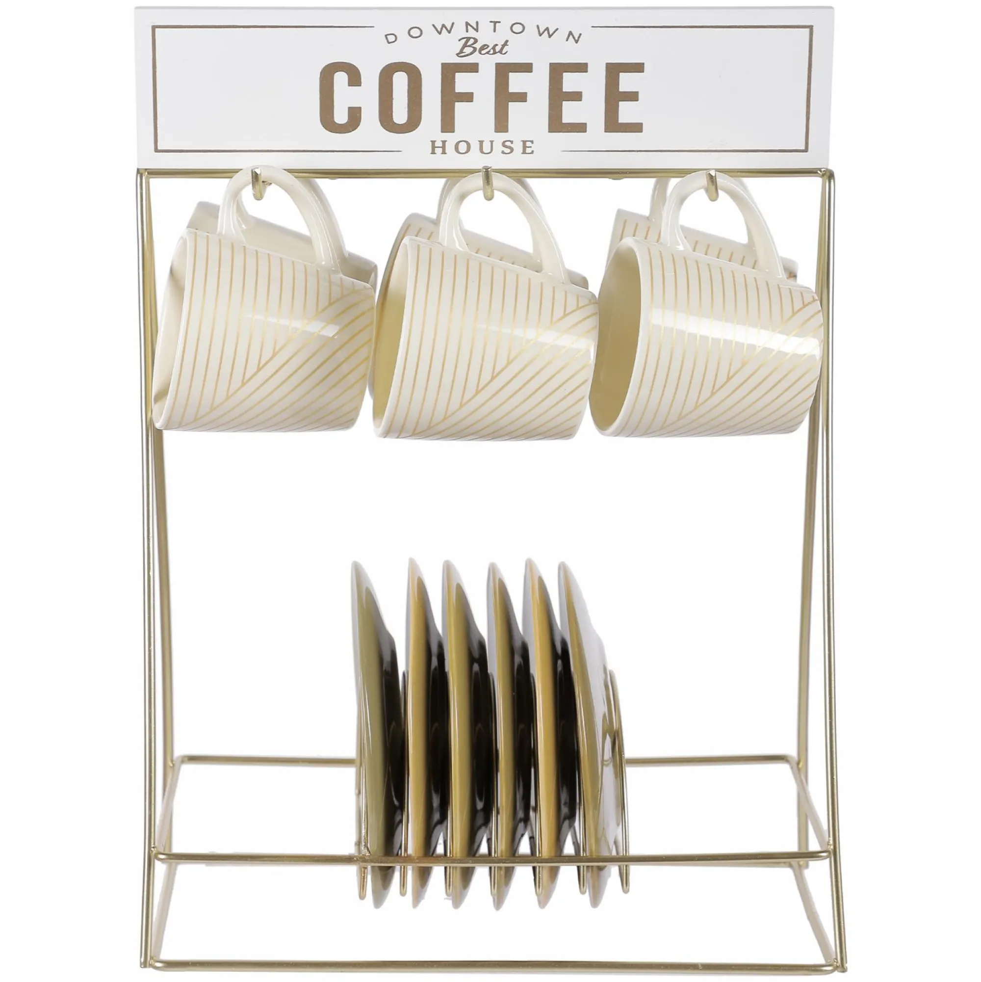 Vaisselle Et Service|DECLIC HOME Support 6 tasses et 6 sous tasses