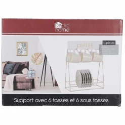 Vaisselle Et Service|DECLIC HOME Support 6 tasses et 6 sous tasses
