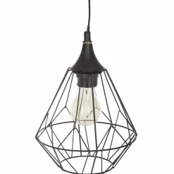 Luminaires|ATMOSPHERA Suspension diamant en métal noir