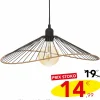 Luminaires|ATMOSPHERA Suspension en métal noir 45 cm