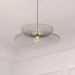Luminaires|ATMOSPHERA Suspension filaments en métal noir