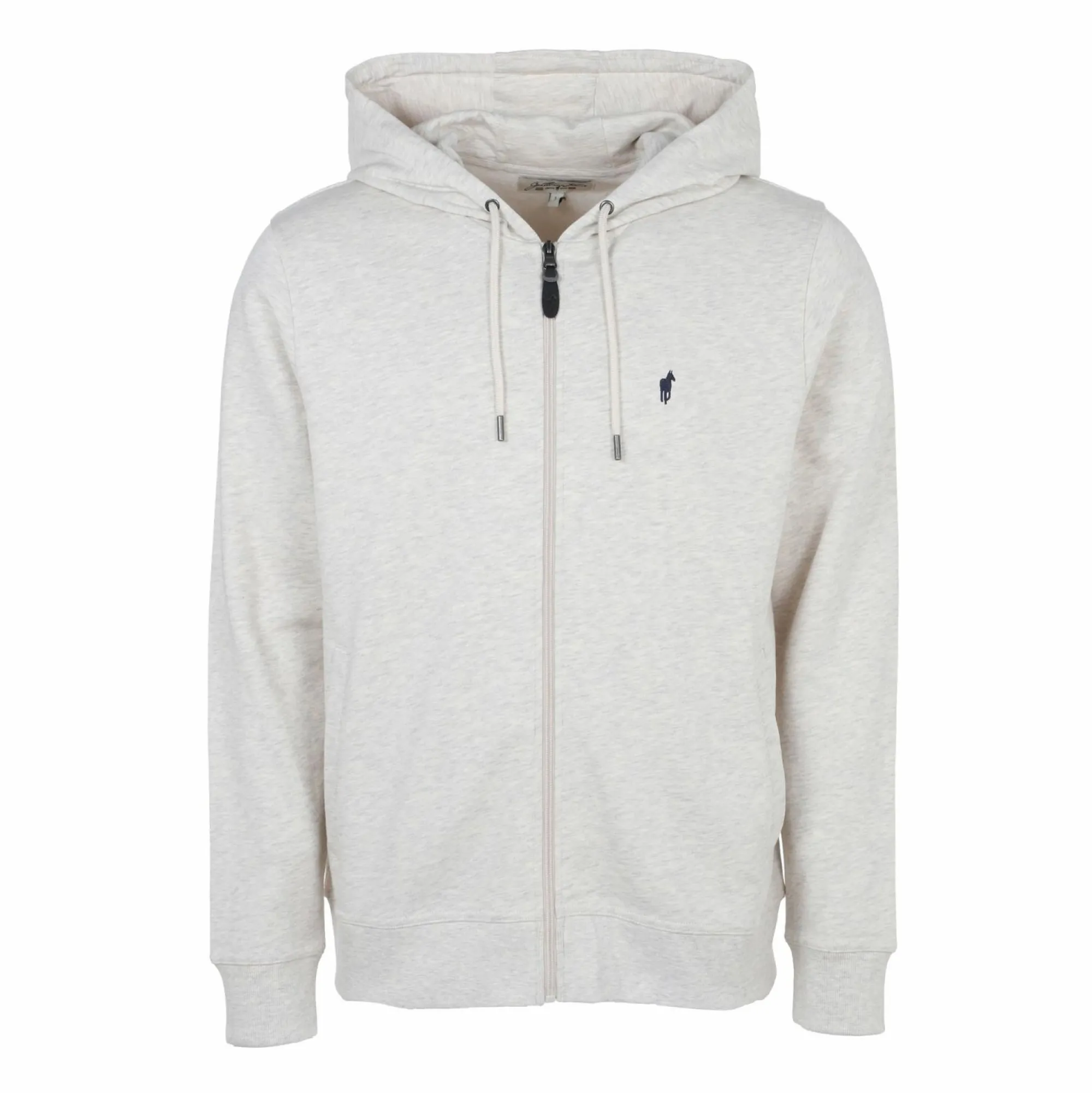 Hauts|GENTLEMAN FARMER Sweat zippé broderie à capuche et poches latérales