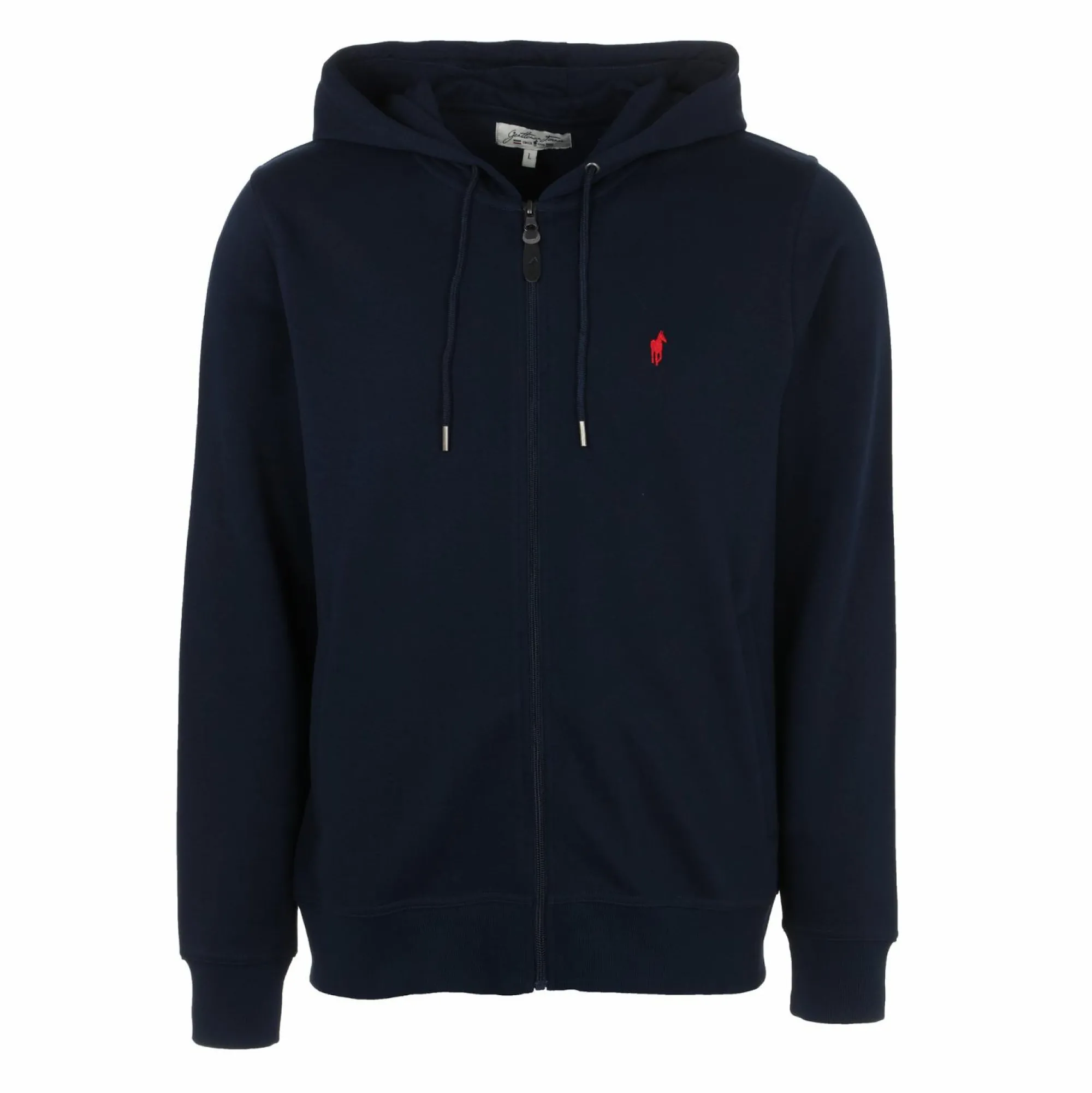 Hauts|GENTLEMAN FARMER Sweat zippé broderie à capuche et poches latérales