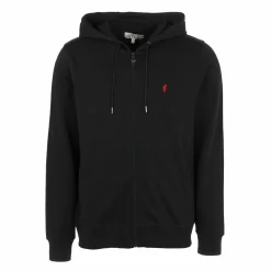 Hauts|GENTLEMAN FARMER Sweat zippé broderie à capuche et poches latérales