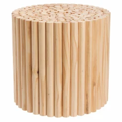 Mobilier|DECLIC HOME Table d'appoint en rondin de bois