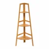 Mobilier|Salle De Bain Et Wc|FIVE Étagère d'angle 3 niveaux en bambou