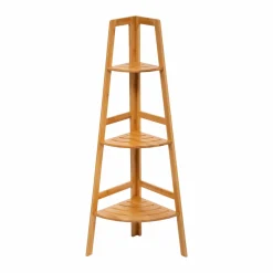 Mobilier|Salle De Bain Et Wc|FIVE Étagère d'angle 3 niveaux en bambou